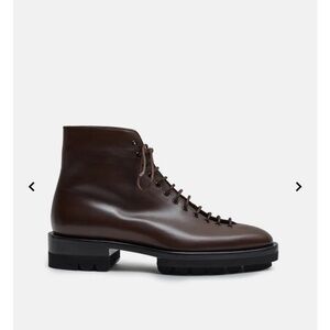 Jil Sander Lace Up Leather Boots